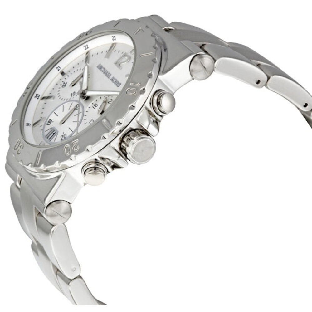 Michael Kors Unisex MK5312 Silver Stainless-Steel Quartz Chronograph Watch - Picture 2 of 11